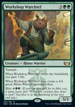 Workshop Warchief⁣ - Streets of New Capenna⁣ (Rare)⁣ [165]
