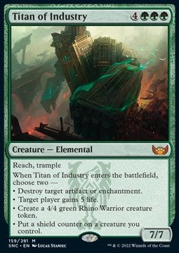 Titan of Industry⁣ - Streets of New Capenna⁣ (Mythic)⁣ [159]