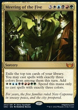 Meeting of the Five⁣ - Streets of New Capenna⁣ (Mythic)⁣ [202]