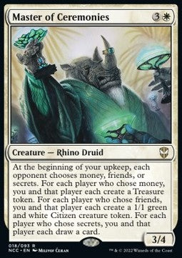 Master of Ceremonies⁣ - Commander: Streets of New Capenna⁣ (Rare)⁣ [18]