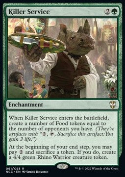 Killer Service⁣ - Commander: Streets of New Capenna⁣ (Rare)⁣ [61]