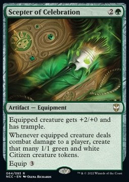 Scepter of Celebration⁣ - Commander: Streets of New Capenna⁣ (Rare)⁣ [64]