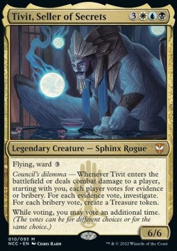 Tivit, Seller of Secrets⁣ - Commander: Streets of New Capenna⁣ (Mythic)⁣ [10]