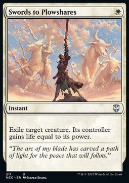Swords to Plowshares⁣ - Commander: Streets of New Capenna⁣ (Uncommon)⁣ [211]