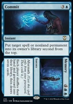 Commit // Memory⁣ - Commander: Streets of New Capenna⁣ (Rare)⁣ [216]
