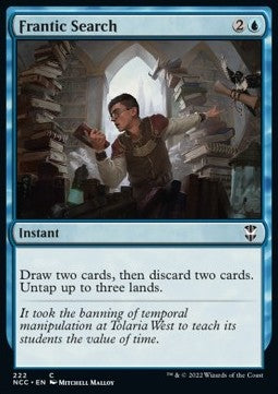 Frantic Search⁣ - Commander: Streets of New Capenna⁣ (Common)⁣ [222]