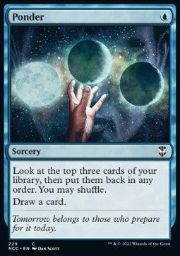 Ponder⁣ - Commander: Streets of New Capenna⁣ (Common)⁣ [229]