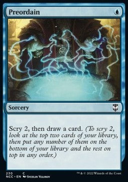 Preordain⁣ - Commander: Streets of New Capenna⁣ (Common)⁣ [230]