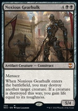 Noxious Gearhulk⁣ - Commander: Streets of New Capenna⁣ (Mythic)⁣ [254]