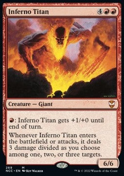 Inferno Titan⁣ - Commander: Streets of New Capenna⁣ (Mythic)⁣ [269]
