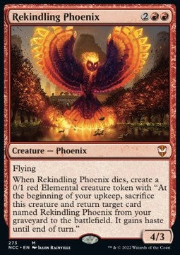 Rekindling Phoenix⁣ - Commander: Streets of New Capenna⁣ (Mythic)⁣ [273]