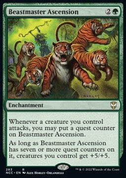 Beastmaster Ascension⁣ - Commander: Streets of New Capenna⁣ (Rare)⁣ [283]