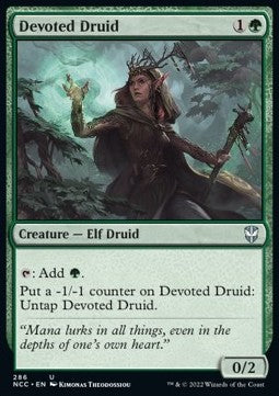 Devoted Druid⁣ - Commander: Streets of New Capenna⁣ (Uncommon)⁣ [286]
