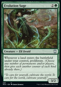 Evolution Sage⁣ - Commander: Streets of New Capenna⁣ (Uncommon)⁣ [287]