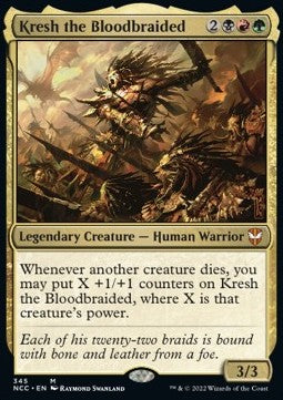 Kresh the Bloodbraided⁣ - Commander: Streets of New Capenna⁣ (Mythic)⁣ [345]