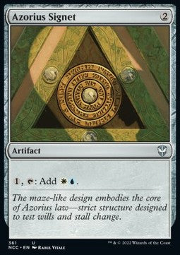 Azorius Signet⁣ - Commander: Streets of New Capenna⁣ (Uncommon)⁣ [361]