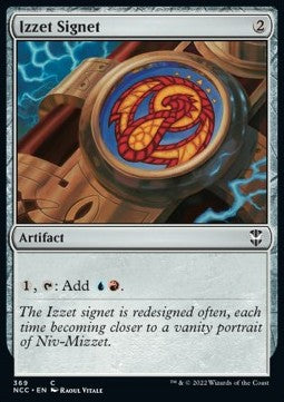Izzet Signet⁣ - Commander: Streets of New Capenna⁣ (Common)⁣ [369]