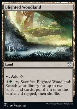 Blighted Woodland⁣ - Commander: Streets of New Capenna⁣ (Uncommon)⁣ [388]