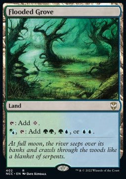 Flooded Grove⁣ - Commander: Streets of New Capenna⁣ (Rare)⁣ [402]