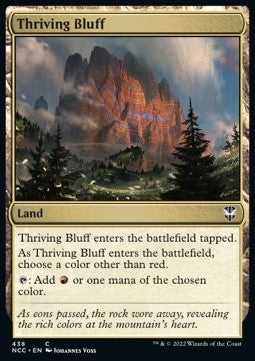 Thriving Bluff⁣ - Commander: Streets of New Capenna⁣ (Common)⁣ [438]