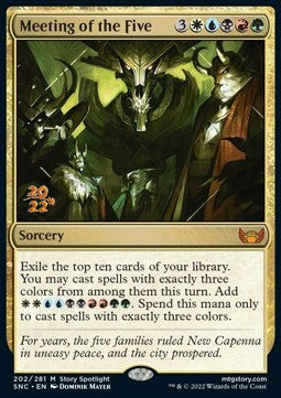 Meeting of the Five (V.1)⁣ - Streets of New Capenna: Promos⁣ (Mythic)⁣ [202]