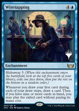 Wiretapping (V.2)⁣ - Streets of New Capenna: Promos⁣ (Rare)⁣ [65]