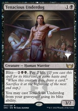 Tenacious Underdog (V.2)⁣ - Streets of New Capenna: Promos⁣ (Rare)⁣ [97]