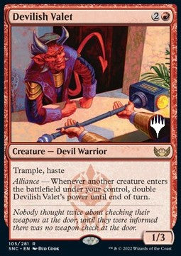 Devilish Valet (V.2)⁣ - Streets of New Capenna: Promos⁣ (Rare)⁣ [105]