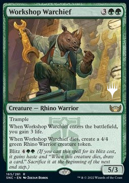 Workshop Warchief (V.2)⁣ - Streets of New Capenna: Promos⁣ (Rare)⁣ [165]