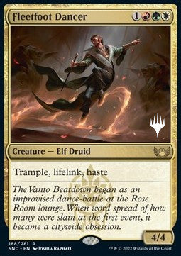 Fleetfoot Dancer (V.2)⁣ - Streets of New Capenna: Promos⁣ (Rare)⁣ [188]