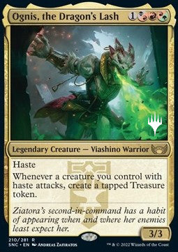 Ognis, the Dragon's Lash (V.2)⁣ - Streets of New Capenna: Promos⁣ (Rare)⁣ [210]