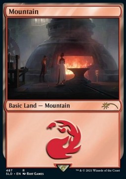 Mountain⁣ - Secret Lair Drop Series: Secretversary 2021⁣ (Land)⁣ [487]