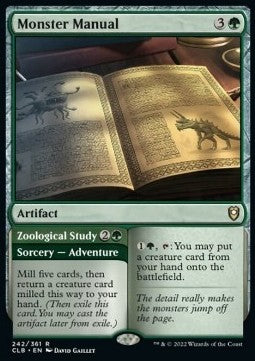 Monster Manual // Zoological Study⁣ - Commander Legends: Battle for Baldur's Gate⁣ (Rare)⁣ [242]