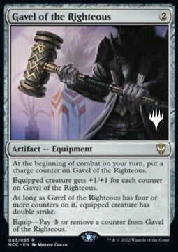 Gavel of the Righteous⁣ - Commander: Streets of New Capenna: Promos⁣ (Rare)⁣ [83]