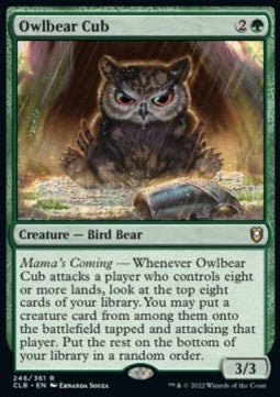 Owlbear Cub⁣ - Commander Legends: Battle for Baldur's Gate⁣ (Rare)⁣ [246]