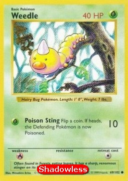 Weedle⁣ - Base Set⁣ (Common)⁣ [69]
