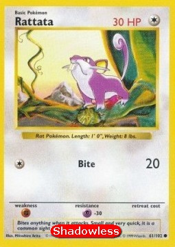 Rattata⁣ - Base Set⁣ (Common)⁣ [61]