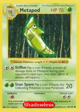 Metapod⁣ - Base Set⁣ (Common)⁣ [54]