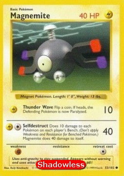 Magnemite⁣ - Base Set⁣ (Common)⁣ [53]