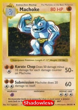 Machoke⁣ - Base Set⁣ (Uncommon)⁣ [34]