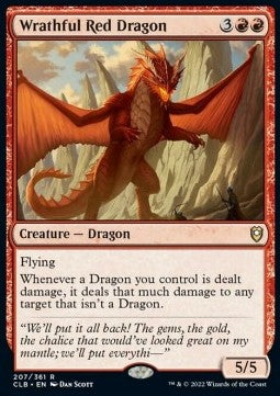 Wrathful Red Dragon⁣ - Commander Legends: Battle for Baldur's Gate⁣ (Rare)⁣ [207]