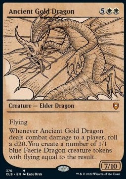 Ancient Gold Dragon (V.2)⁣ - Commander Legends: Battle for Baldur's Gate: Extras⁣ (Mythic)⁣ [376]