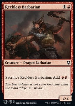Reckless Barbarian⁣ - Commander Legends: Battle for Baldur's Gate⁣ (Common)⁣ [193]