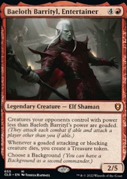 Baeloth Barrityl, Entertainer (V.1)⁣ - Commander Legends: Battle for Baldur's Gate: Extras⁣ (Mythic)⁣ [655]