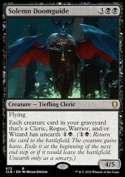 Solemn Doomguide (V.1)⁣ - Commander Legends: Battle for Baldur's Gate: Extras⁣ (Rare)⁣ [672]