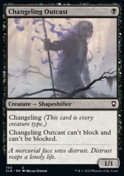 Changeling Outcast⁣ - Commander Legends: Battle for Baldur's Gate: Extras⁣ (Common)⁣ [743]