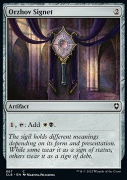 Orzhov Signet⁣ - Commander Legends: Battle for Baldur's Gate: Extras⁣ (Common)⁣ [867]