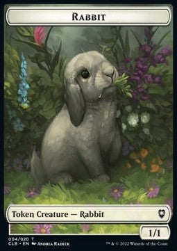Rabbit Token (W 1/1) // Treasure Token⁣ - Commander Legends: Battle for Baldur's Gate: Extras⁣ (Token)⁣ [T 4/17]