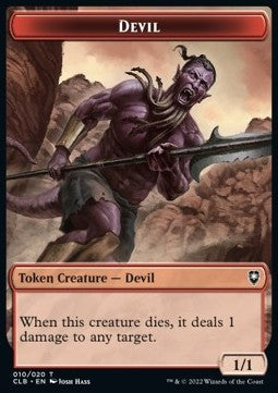 Devil Token (R 1/1) // Treasure Token⁣ - Commander Legends: Battle for Baldur's Gate: Extras⁣ (Token)⁣ [T 10/17]