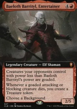 Baeloth Barrityl, Entertainer (V.2)⁣ - Commander Legends: Battle for Baldur's Gate: Extras⁣ (Mythic)⁣ [627]